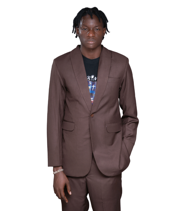 Chocolate Shawl Lapel Suit